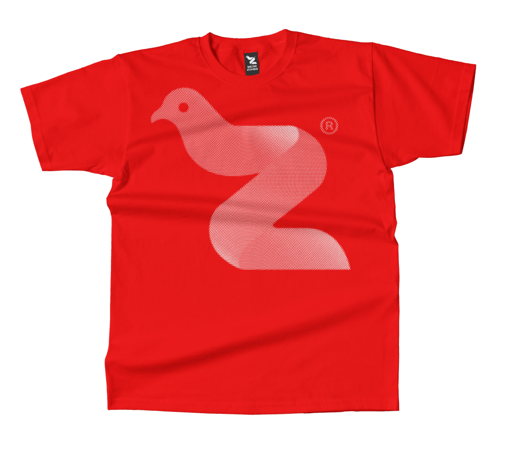 Bird Z Tee — Red (Tonal)