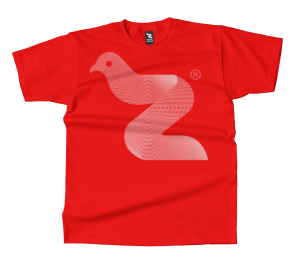 Bird Z Tee — Red (Tonal)
