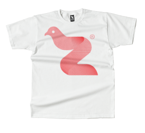 Bird Z Tee — Red (Halftone)