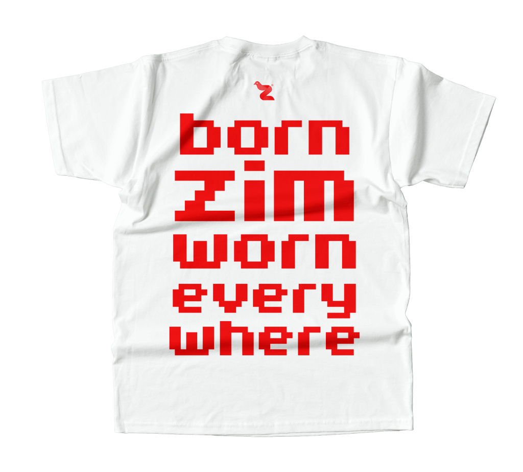 Born Zim Worn Everywhere Tee — White (Red)