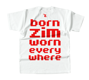 Born Zim Worn Everywhere Tee — White (Red)
