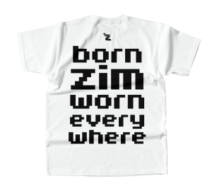 Born Zim Worn Everywhere Tee — White (Black)